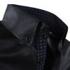 Čierna pánska košeľa s jemnými pásikmi