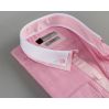Ružová pánska košeľa s dvojitým golierom