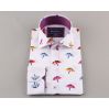 Biela pánska košeľa s farebnými dáždnikmi