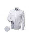 Biela pánska košeľa so skrytým zapínaním