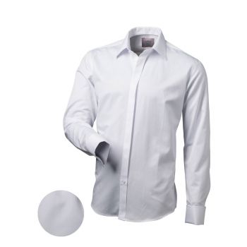 Hlavný obrázok Biela pánska košeľa so skrytým zapínaním