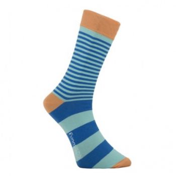 Hlavný obrázok Bledomodré pánske pásikavé ponožky