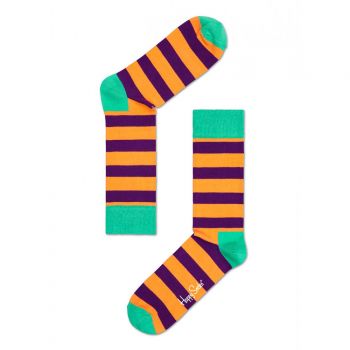 Hlavný obrázok Fialovo-oranžové pánske pásikavé ponožky