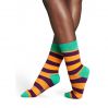 Fialovo-oranžové pánske pásikavé ponožky