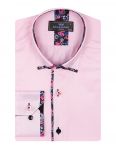 Ružová pánska košeľa s kvetinovým vzorom MAKROM