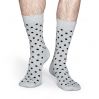 Sivé pánske ponožky posiate bodkami